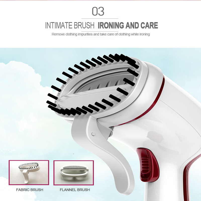 New Garment Steamers Clothes Mini Steam Iron Handheld dry Cleaning Brush Clothes Household Appliance Portable Travel 220V EUplug