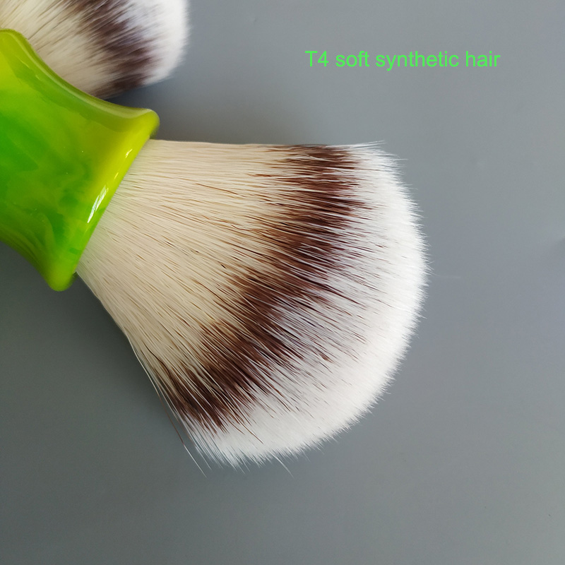 Dscosmetic bamboo color handle T4 soft synthetic hair shaving brush