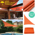 300D Sun Shade Sail Orange Home Outdoor Garden Waterproof Canopy Patio Plant Cover UV Block Awning Decoration Sunshade triangle