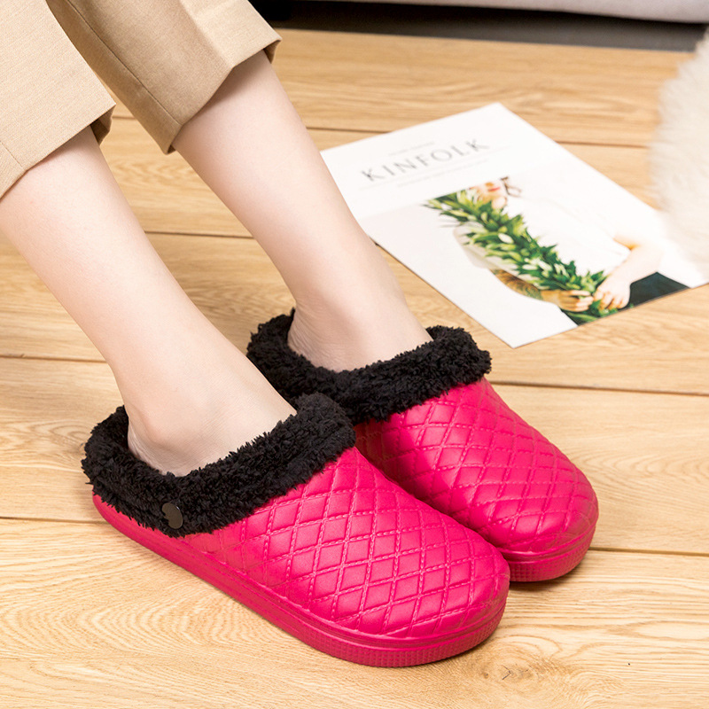 Warm Home Slippers Winter Shoes For Women Indoor Hotel Slippers Lover Sneakers Sandals Warm Fur Slippers Women Clogs Mules