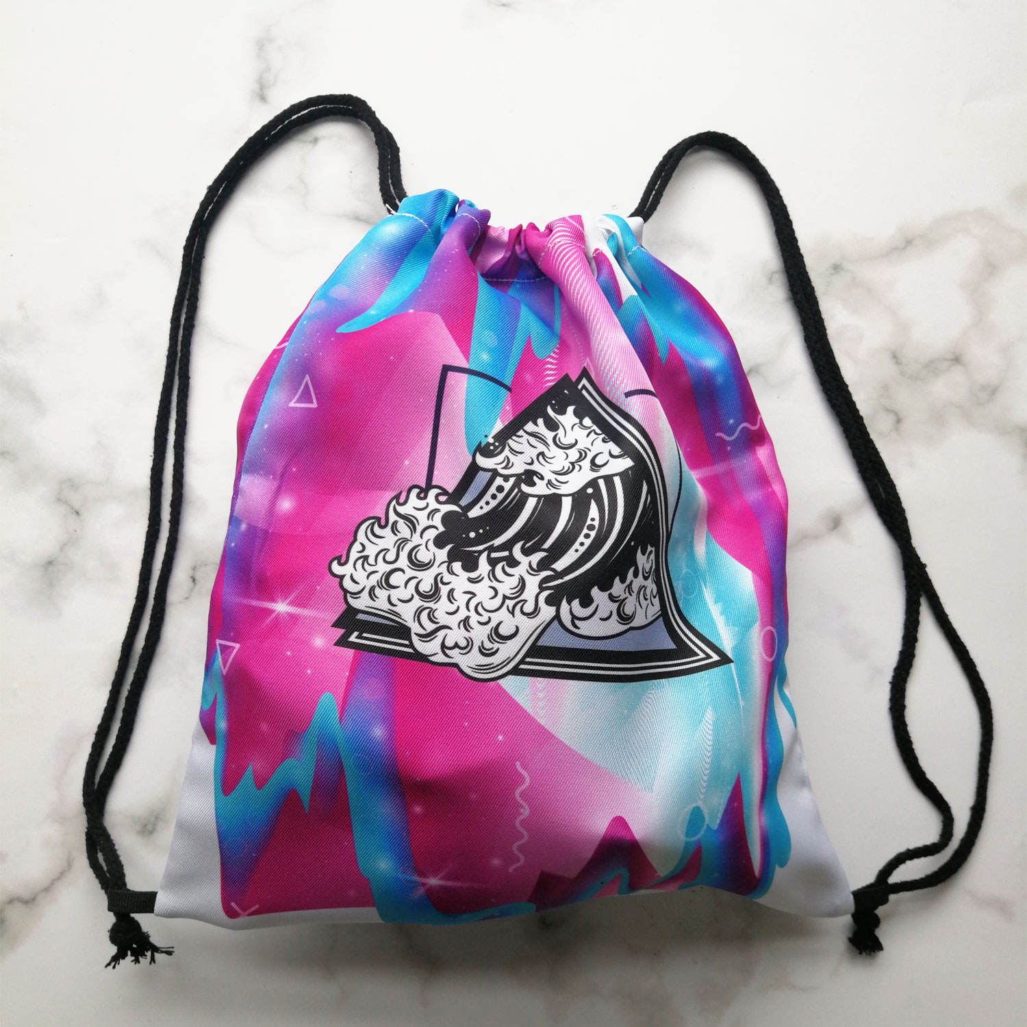 custom printed cotton drawstring bags