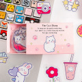 40 pcs/box cute Cartoon cat bear Decorative Stickers Scrapbooking Stick Label Diary Album stationery Sticker Accessories