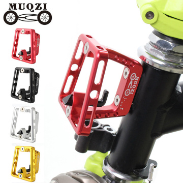 MUQZ Bicycle Front Carrier Block Bag Bracket Holders Folding Bike Parts