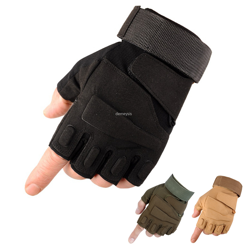 Military Tactical Gloves Airsoft Fighting Half Finger Army Military Glove Outdoor Sports Tactics Fingerless Gloves Men Women