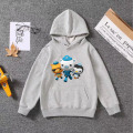 Teenager Fashion Style Hoodies With Hat Octonaut Cotton Children Girl Boys Casual Sweatshirts Kids Clothes Spring autumn 4-12T