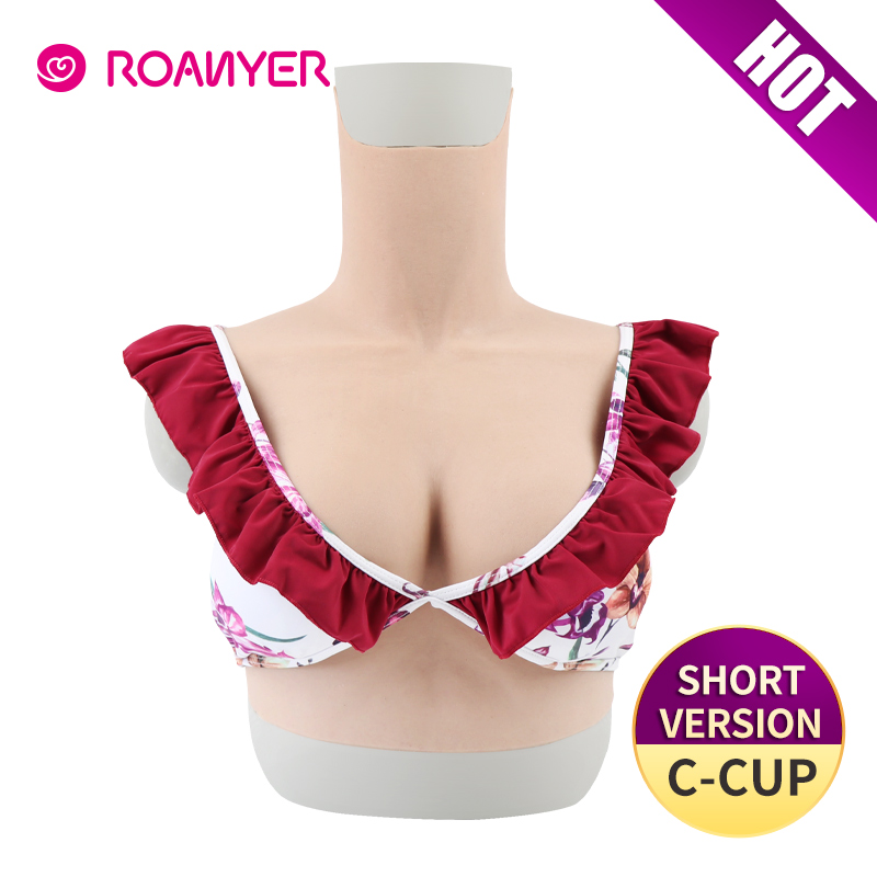 Roanyer crossdressing artificial silicone fake breast forms shemale False Boobs C Cup crossdresser pechos cosplay transgender