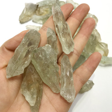 100g Natural Stone Rough Raw Gemstone Light Green Crystal Mineral Specimen Rock Quartz Chips Gravel Lucky Healing Decoration