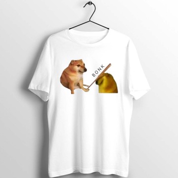Unisex Men Women T Shirt Bonk Meme Doge Funny Artwork Printed Tee