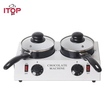 ITOP Electric Chocolate Cheese Melting Machine Ceramic Non-Stick Pot Chocolate Tempering Cylinder Melter Pan Ship From Germany