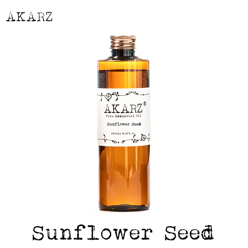 AKARZ Famous brand Sunflower seed oil natural aromatherapy high-capacity skin body care massage spa carrier base oil