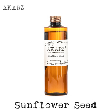 AKARZ Famous brand Sunflower seed oil natural aromatherapy high-capacity skin body care massage spa carrier base oil