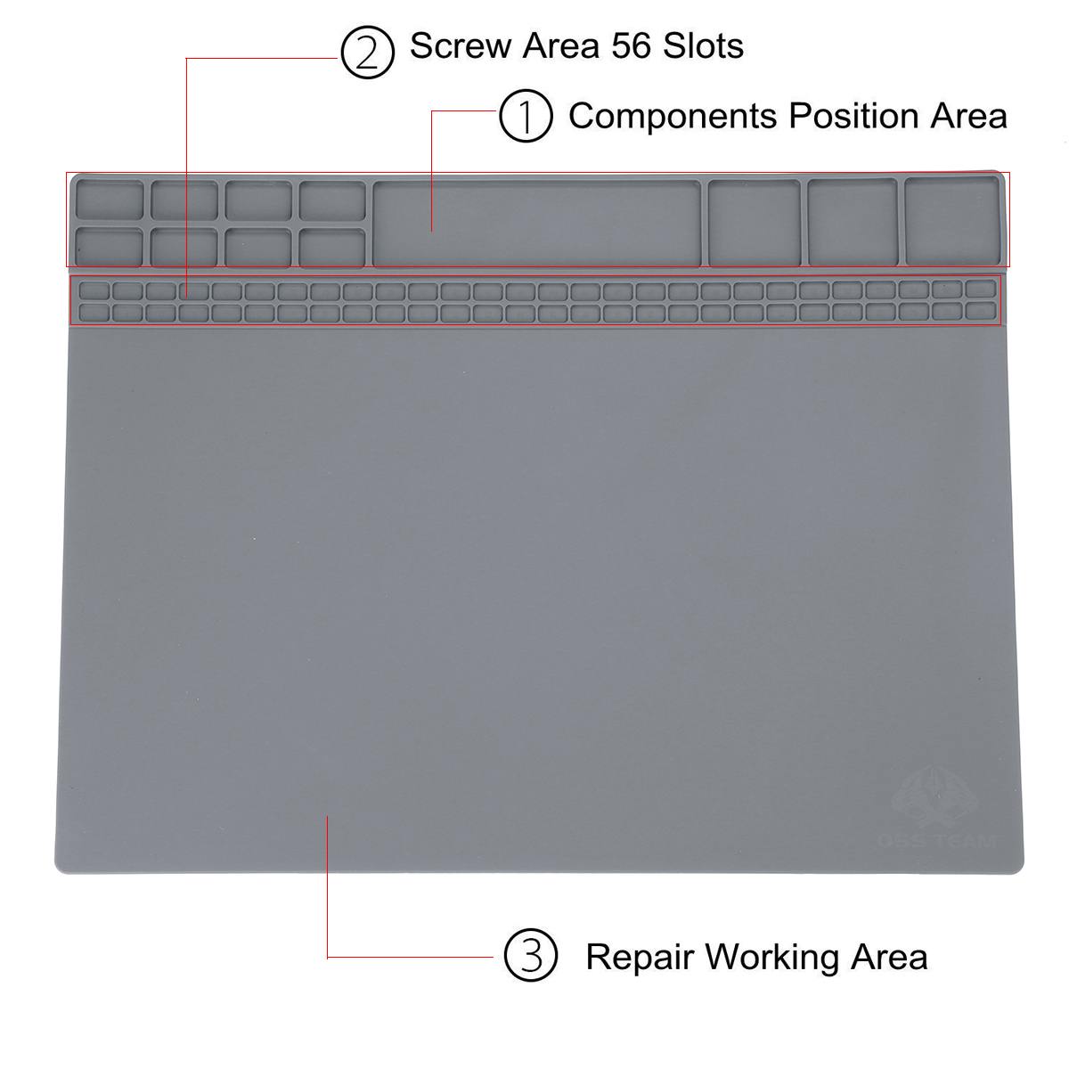 Working Silicon Soldering Mat Heat resistant Soldering Station Repair Heat Insulation Pad Insulator Pad Maintenance Platform