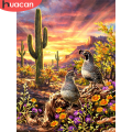 HUACAN 5D DIY Diamond Painting Bird Full Square Round New Arrival Diamond Embroidery Animal Mosaic Sunset Decor For Home