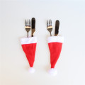 10PCS Tableware Christmas Hat Cutlery Holder Table Fork Knife Spoon Decorations Dinner Party Home Gift