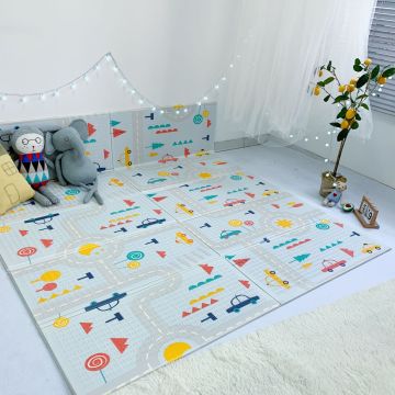 Educational Toys for Kids Foldable Baby Play Mat Children's Rug on the Floor Waterproof Portable Soft Infants Crawling Carpet