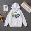 Teenager Fashion Style Hoodies With Hat Octonaut Cotton Children Girl Boys Casual Sweatshirts Kids Clothes Spring autumn 4-12T