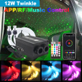 NEW LED Fiber Optic Lights Bluetooth APP Control 12W Twinkle Music Control Car Roof Light Sound Active Starry Sky Lights
