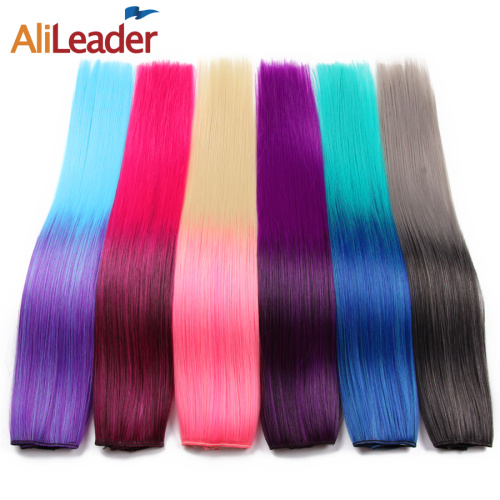 Alileader High Quality Ombre Color Hair 26 Colors Long Soft 5 Clips Clip In Hair Extension Synthetic For Women Supplier, Supply Various Alileader High Quality Ombre Color Hair 26 Colors Long Soft 5 Clips Clip In Hair Extension Synthetic For Women of High Quality