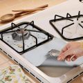 4Pcs Reusable Foil Gas Hob Range Stovetop Burner Protector Liner Cover For Cleaning Kitchen Tools Kitchen Accessories