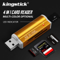 SD Card Reader USB C Card Reader 4 In 1 USB 2.0 TF/Mirco SD Smart Memory Card Reader Type C OTG Flash Drive Cardreader Adapter
