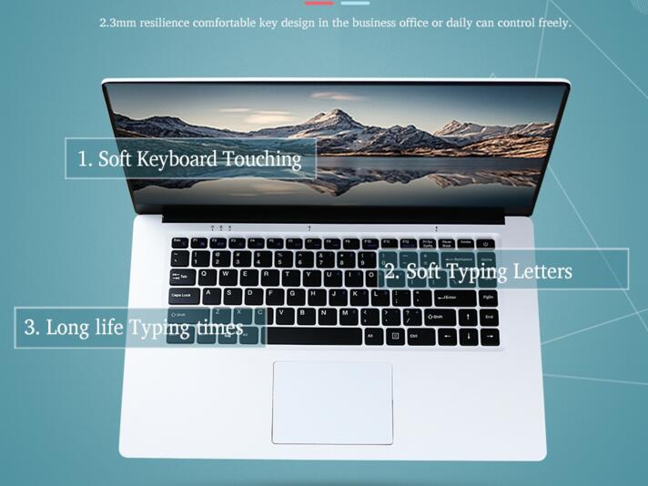 1pcs 15.6 inch Quad Core 8GB 64GB SSD 1920*1080P Screen free Windows 10 Ultrabook Laptop Notebook Computer PC