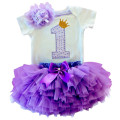 My Little 1 Year Girl Baby Birthday Dress Infant Party Dress Cake Smash Outfits Tutu Dresses Christening Summer Toddler Clothes