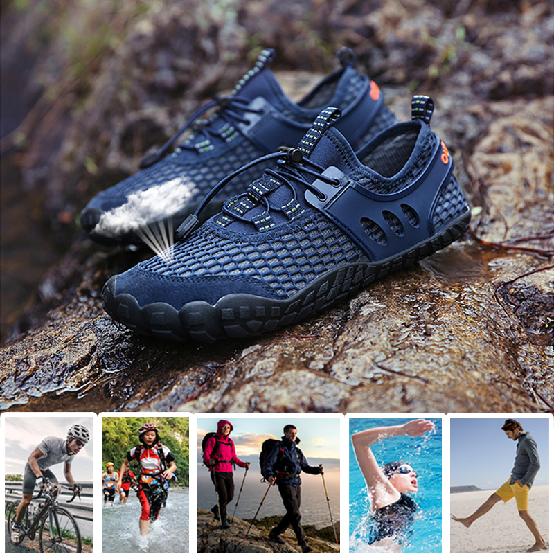 Elastic Sneakers Male Upstream Water Shoes Light Nonslip Sneakers Mesh Breathable Aqua Shoes Men Flat Footwear Outdoor Seaside
