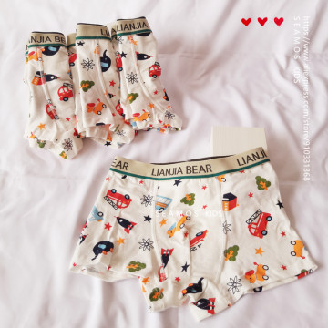 3Pcs Lot Boys Underwear Boxer Car Design Kids Baby Cotton Shorts Children's Briefs Soft Breathable 2 To 10 Years ZL42