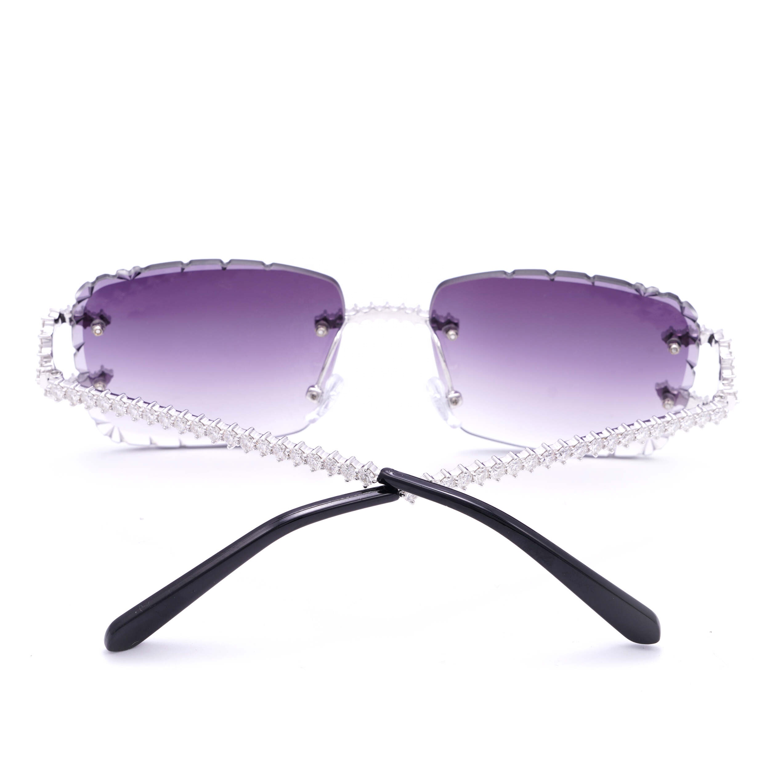 Moissanite Custom Square Sunglasses