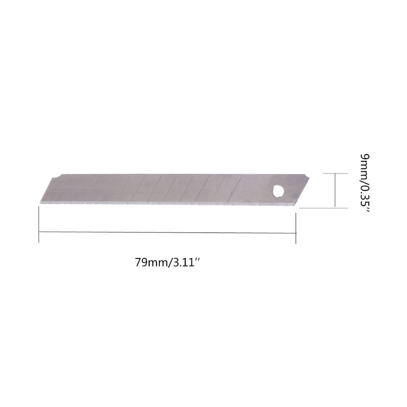 10 Pcs Boxcutter Snap off Replacement Blades 9/18mm Ceramic Utility Knife Blades Utility Knife Blades