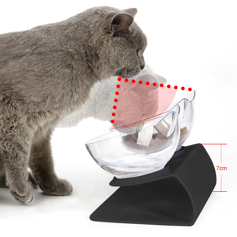 Non-Slip Double Cat Dog Bowl With Stand Cat Water Bowl For Cats Food Pet Bowls For Dogs Feeder Pet Feeding