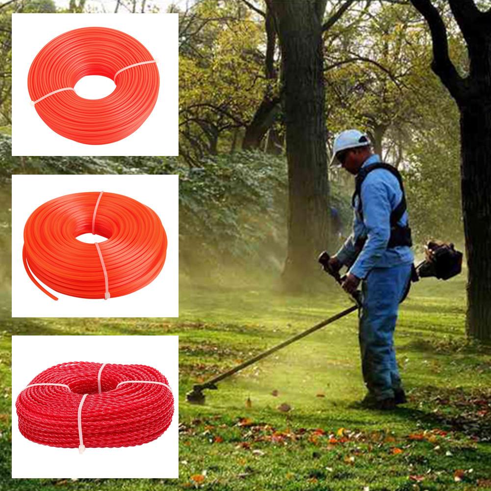 3mm 70m Grass Trimmer Line Strimmer Brushcutter Trimmer Nylon Rope Cord Line Long Round/Square Roll Grass Rope Line