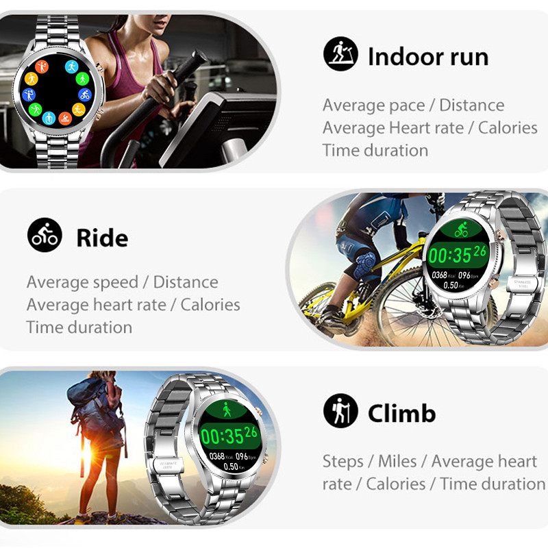 LIGE Steel Band Bluetooth Call Smart Watch Men Full Touch Screen Sports Watches Waterproof For Android ios smartwatch Mens Gift