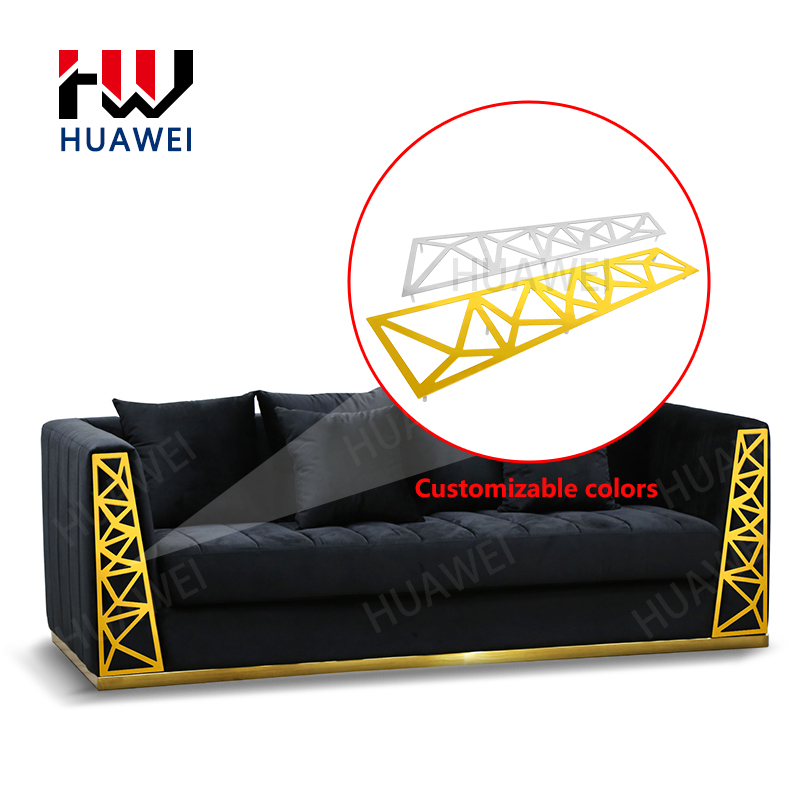 HUAWEI Gold Sofa Decoration Accessories Buckle Luxury Metal Sofa Armrest Decoration Couch Chair Frame6