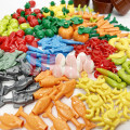 100pcs DIY Bulk Building Blocks Food Fish Fruit Chicken Hot Dog Coin Toy MOC Parts City Accessories Bricks Compatible All Brands