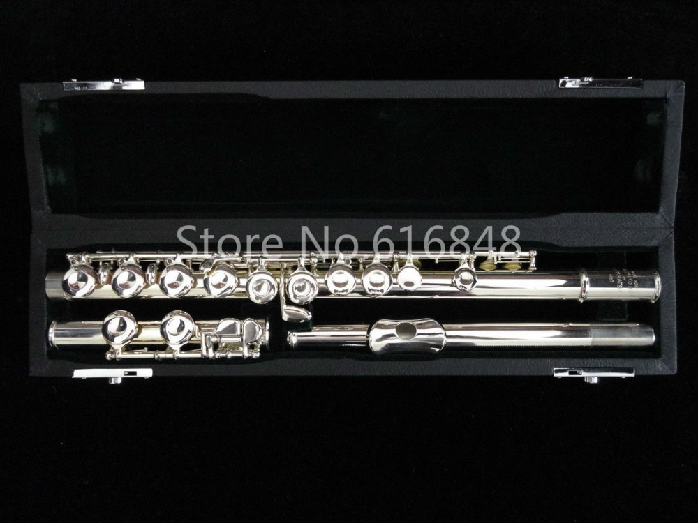 Muramatsu Flute 1957 C Tune 16 Keys Closed Holes Flute Cupronickel Silver Plated Flute E Key Brand Musical Instrument With Case