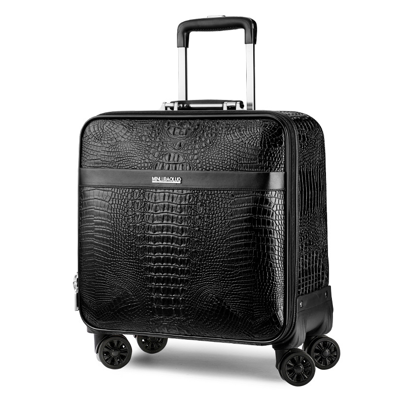 16" 20" inch travel crocodile luggage set suitcase on wheels Rolling trolley box travel suitcases with wheels free shipping