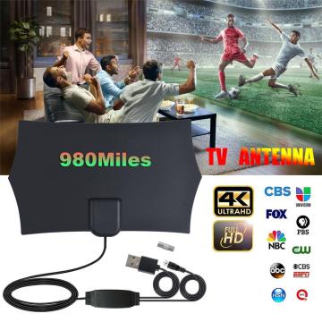 980 Miles HDTV Indoor TV Antenna 4K Digital Amplifier Signal Booster TV Radius Surf Fox Antena HD TV Antennas Aerial