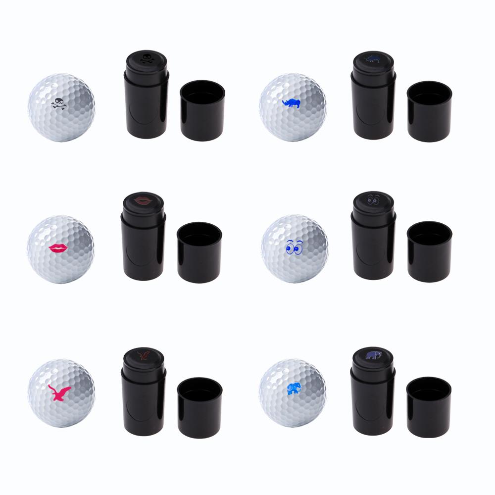 1 pcs golf ball stamps Colorfast Quick-dry Long Lasting Stamper Balls Marker Impression Seal Gift Golf Accessories