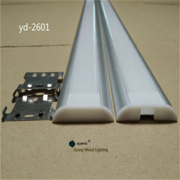 2-10Pcs/Lot 0.5m/Pc Wide Range Aluminum Profile For Double Row Led Strip,26mm Pcb Bar Light Housing Guide Channel Linear Ceiling