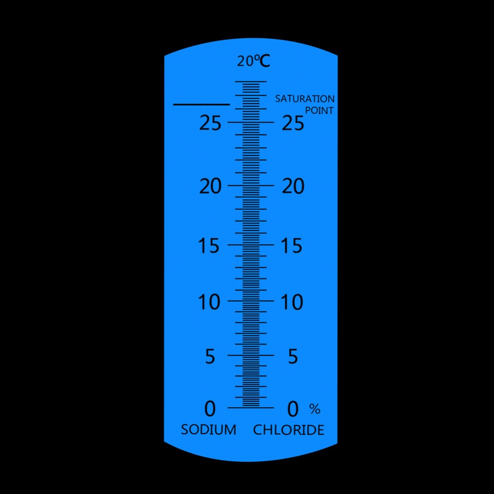 Handheld Portable 0-28% ATC Salinity Refractometer 0-28% refractometer salinometer Salt Water in Brine Prepared Food Solution