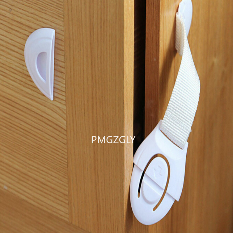 5/10 PC Kids Baby Safety Drawer Cabinet Locks Straps Cloth Plastic Multifunction Fridge Door Refrigerator Drawer Cabinet Locks