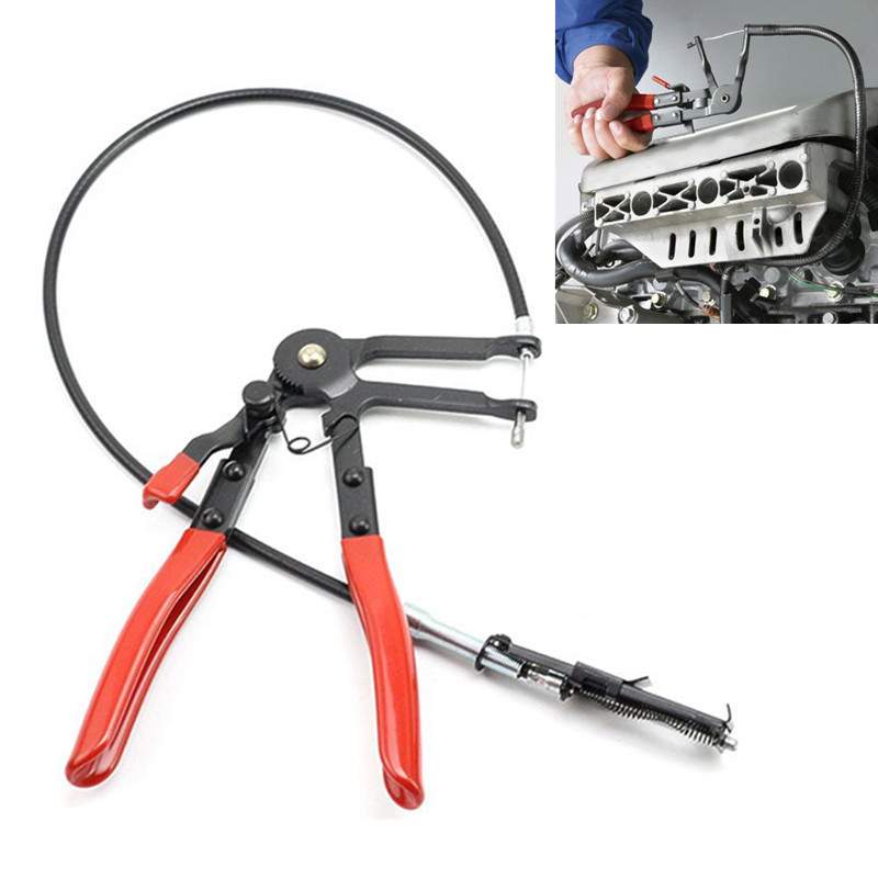 2FT Flexible Car Wire Hose Clamp Pliers Long Reach Bendable for Fuel Oil Water Hose Auto Removal Tool ferramentas automotiva