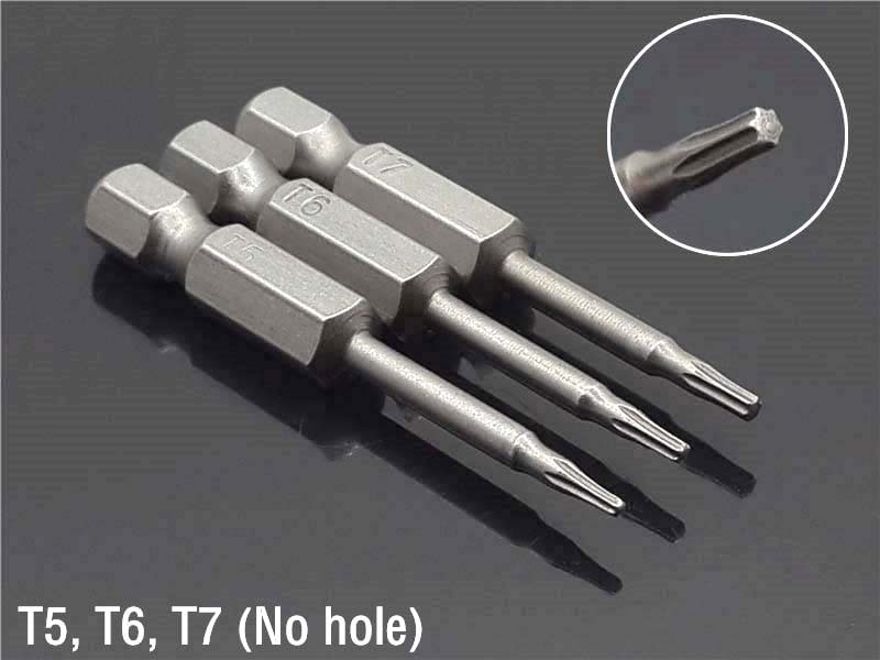 50mm 8Pcs OR 12Pcs Set Security Tamper Proof Magnetic Screwdriver Drill Bit Screw Driver Bits Hex Torx Flat Head 1/4" Hand Tools