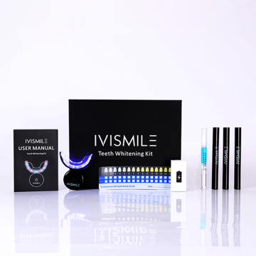 IVISMILE Wireless Teeth Whitening Kit Dental Tooth Bleaching Gel Kits with Led Light Desensitization Gel Tooth Whitener gel 35CP