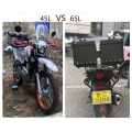 45L-65L Universal Motorcycle Rear Luggage Trunk Storage Moto Top Case Tool Box Waterproof Helmet Key Lock Tail Toolbox Aluminum