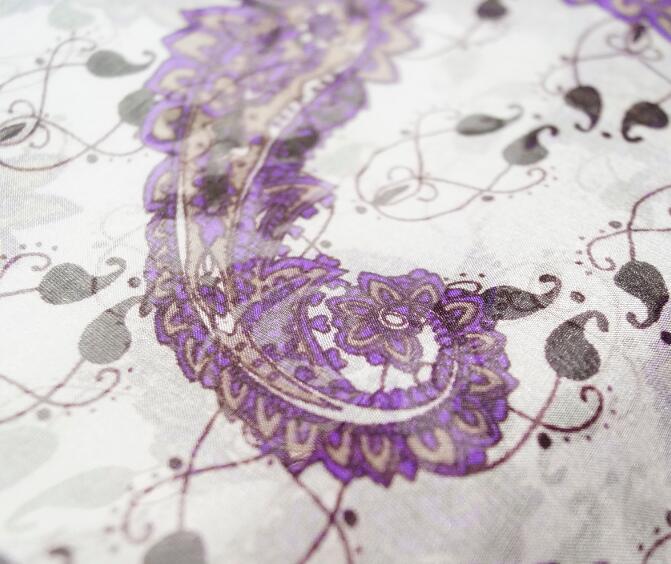 The new main purple kidney bean silk chiffon dress DIY tailor fashion scarf fabric