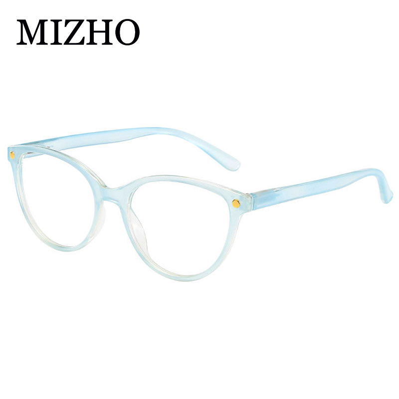MIZHO High Quality PC Frame 16g Light Eyeglasses Ladies Non spherical Coated lenses Reading Glasses Women Candy Colors 2019