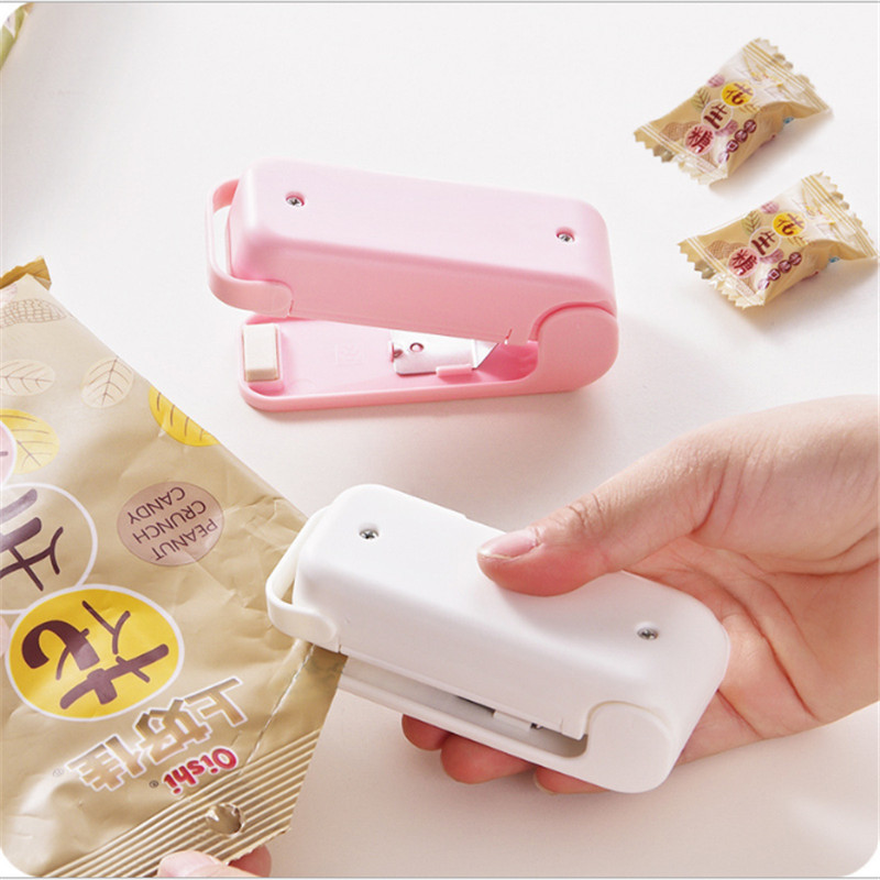 Plastic Food Snacks Bag Sealing Machine Food Packaging Kitchen Storage Bag Clips Accessories Portable Mini Sealer Home Heat Bag