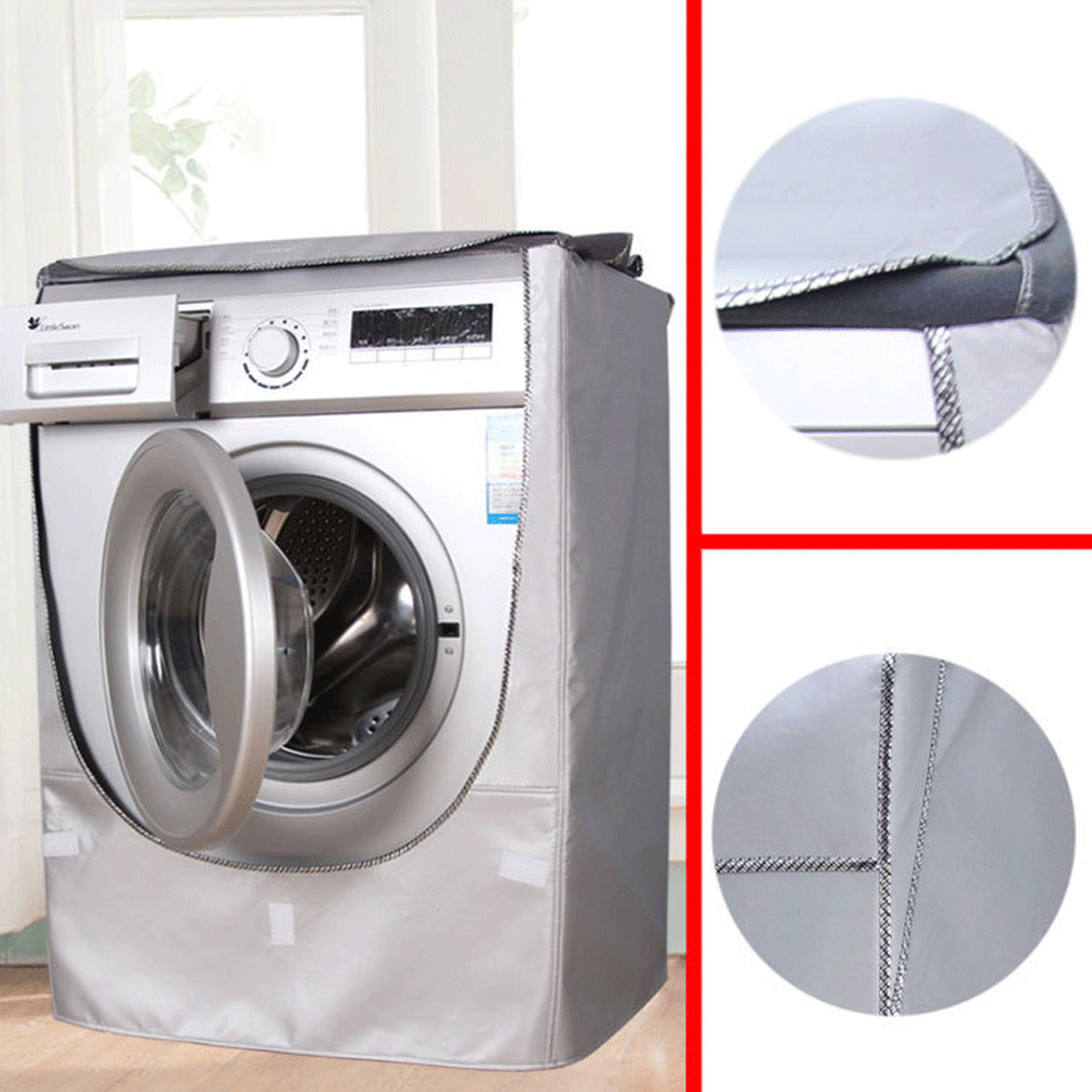 Waterproof Washing Machine Zippered Dust Guard Cover Protection Front Cover Hot
